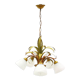 Lustre floral Hollywood Regency, années 1970