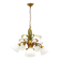 Lustre floral Hollywood Regency, années 1970