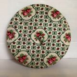 Old rattan wicker sewing box