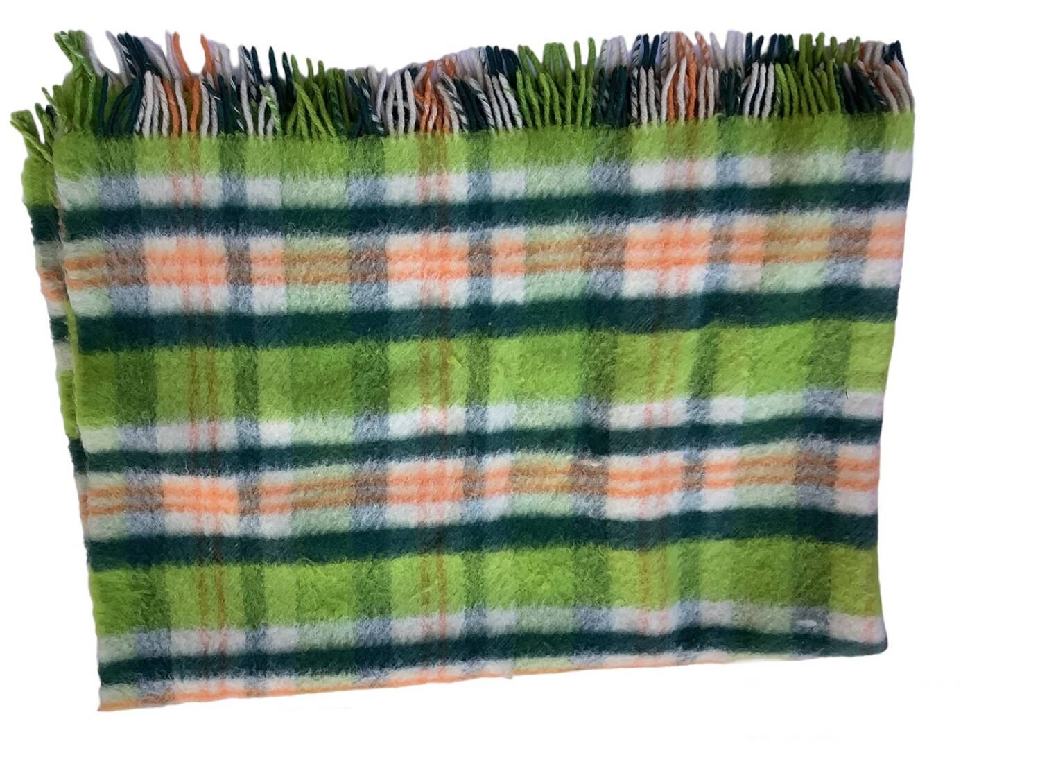 Vintage tartan throw