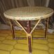 Table basse en rotin ancienne