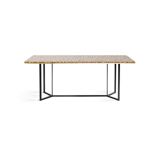 RED EDITION table, Horizon model in terrazzo