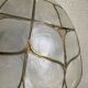 Suspension mother-of-pearl and brass diam 25 cm