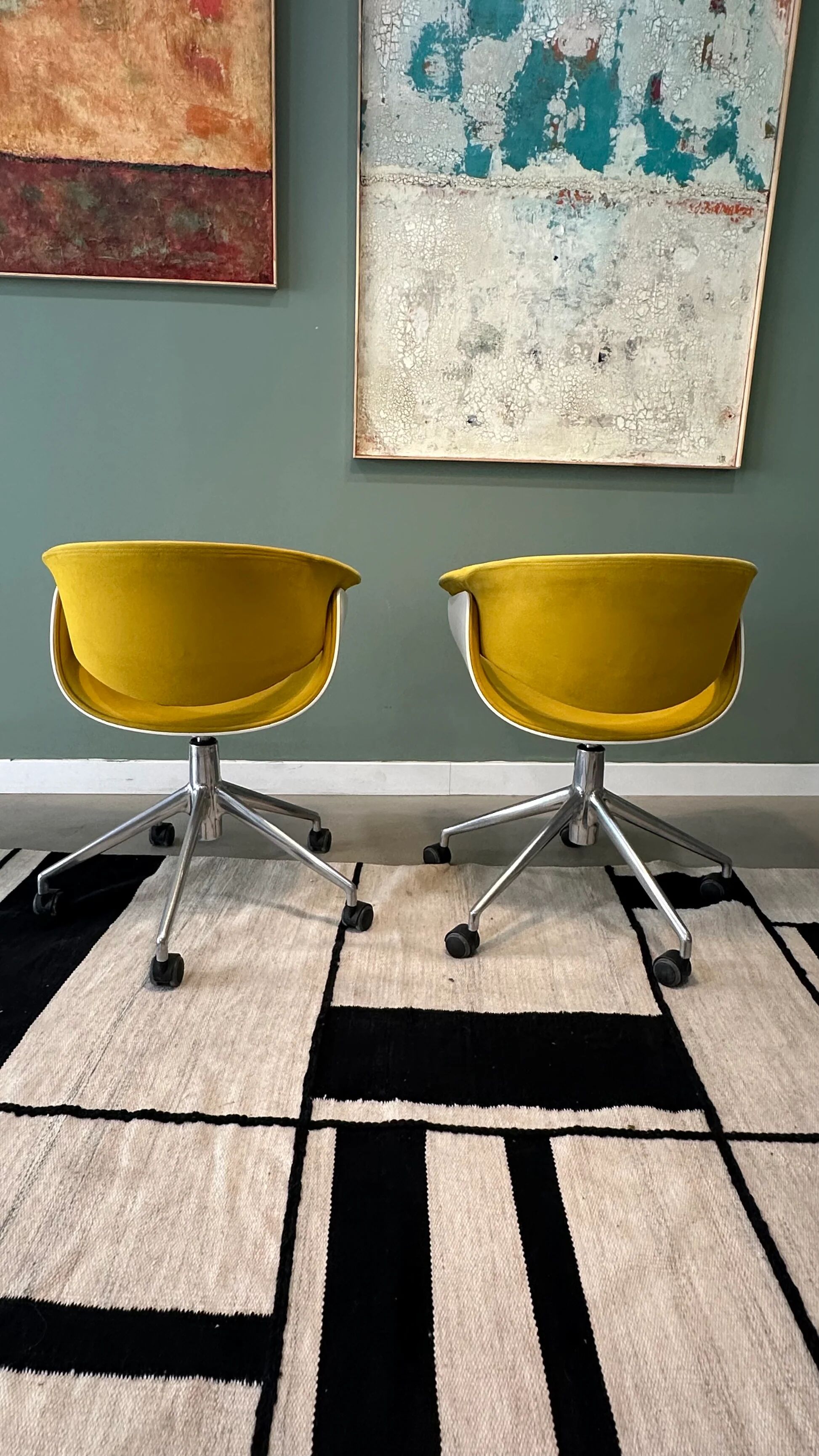 SINA armchair pair by B&B Italia