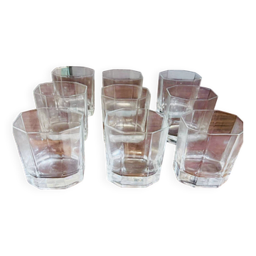 Set di 9  bicchieri Art Déco