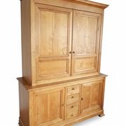 Buffet vaisselier en merisier blond