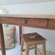 Bureau / Table d'appoint en bois de ferme style campagne