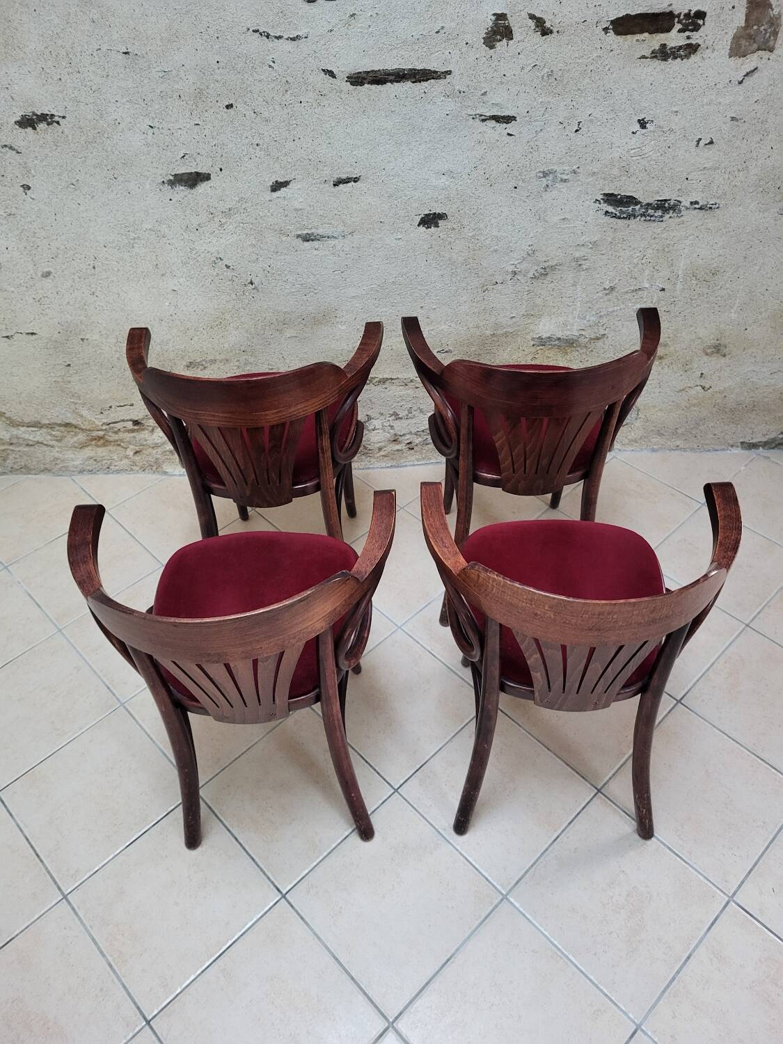 4 fauteuils bistrot bridge