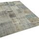 Hand-knotted anatolian contemporary 170 cm x 240 cm grey patchwork carpet