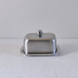 Insulated butter maker in matt stainless steel