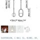 Suspension BIux C Ball S1 white and gold