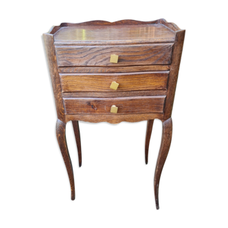 Table de chevet ou console avec 3 tiroirs