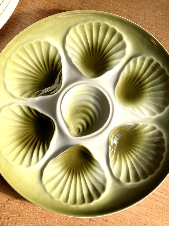 6 oyster / shellfish plates Moulin des Loups