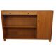 Low Scandinavian bookcase with 2 drawers and a side door – Denmark 1960