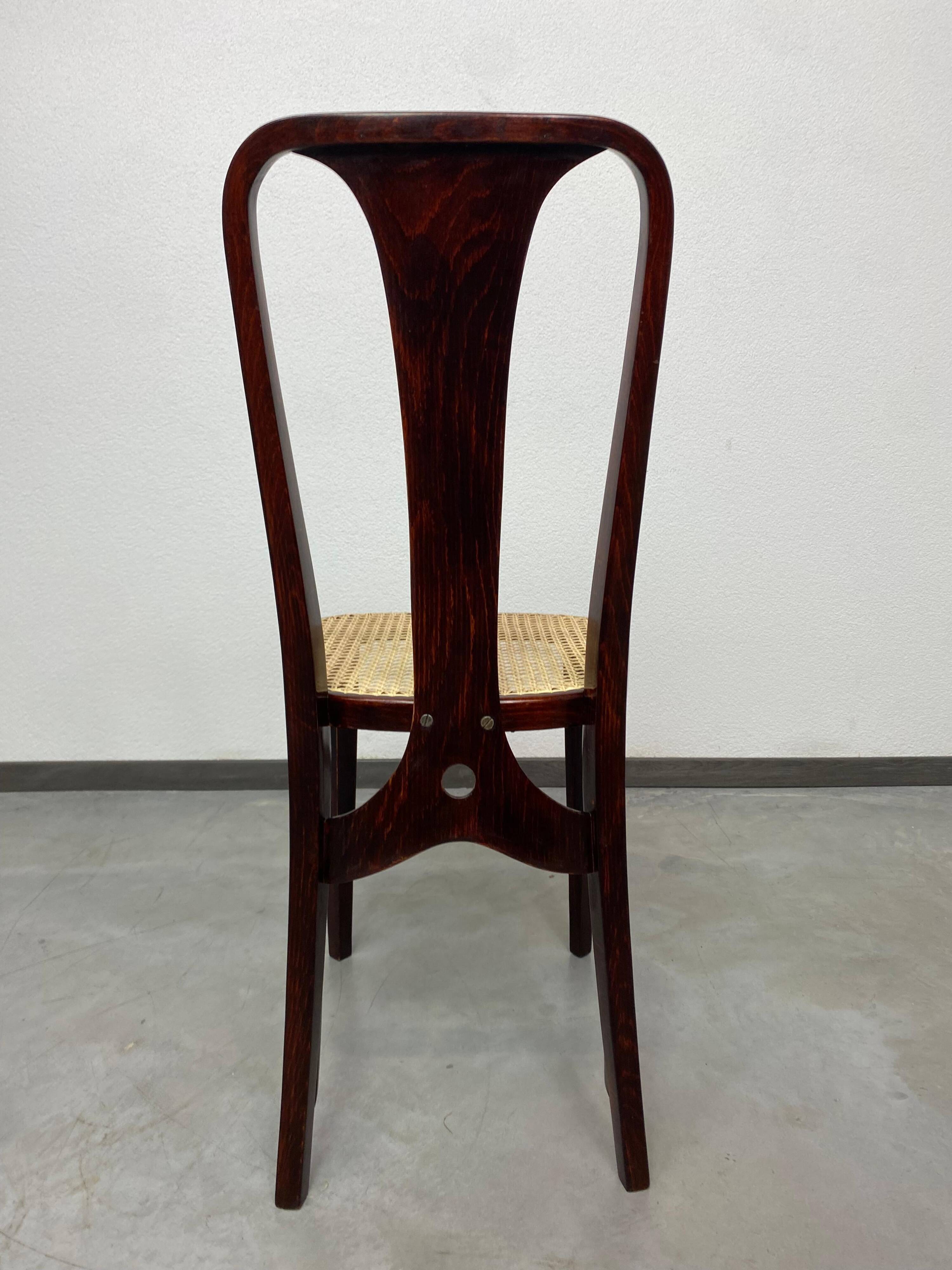 Dining chair Secession attributed to Otto Prutscher for Thonet.