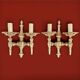 Pair of gilded brass wall lights - Louis XVI style