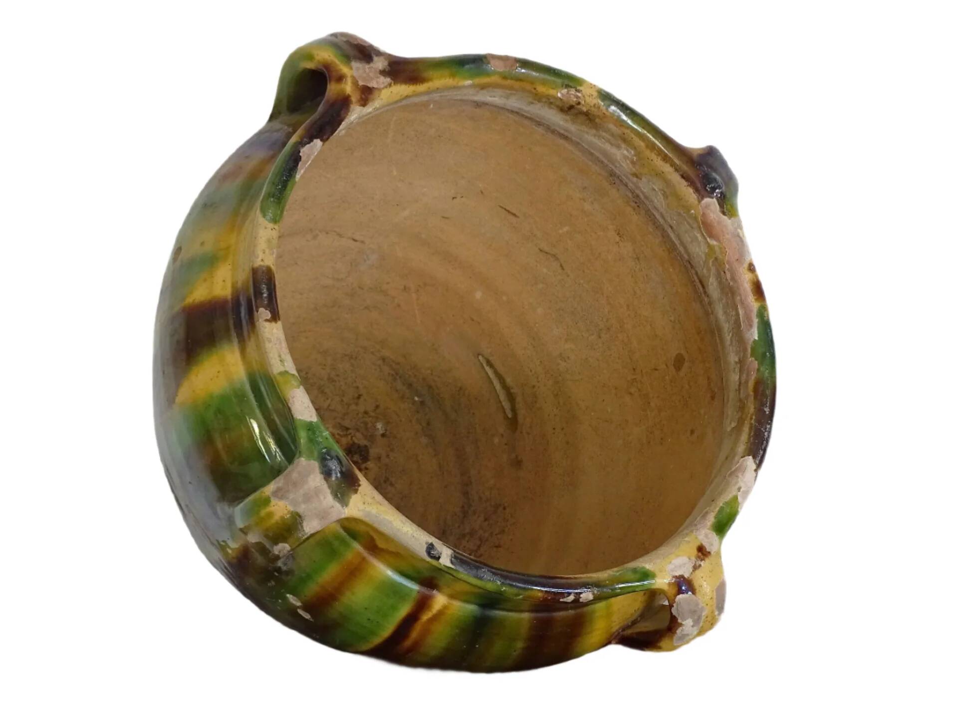 Jardinière antique française en terre cuite de Castelnaudary