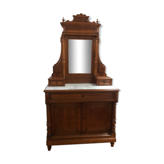 Wooden and marble dressing table