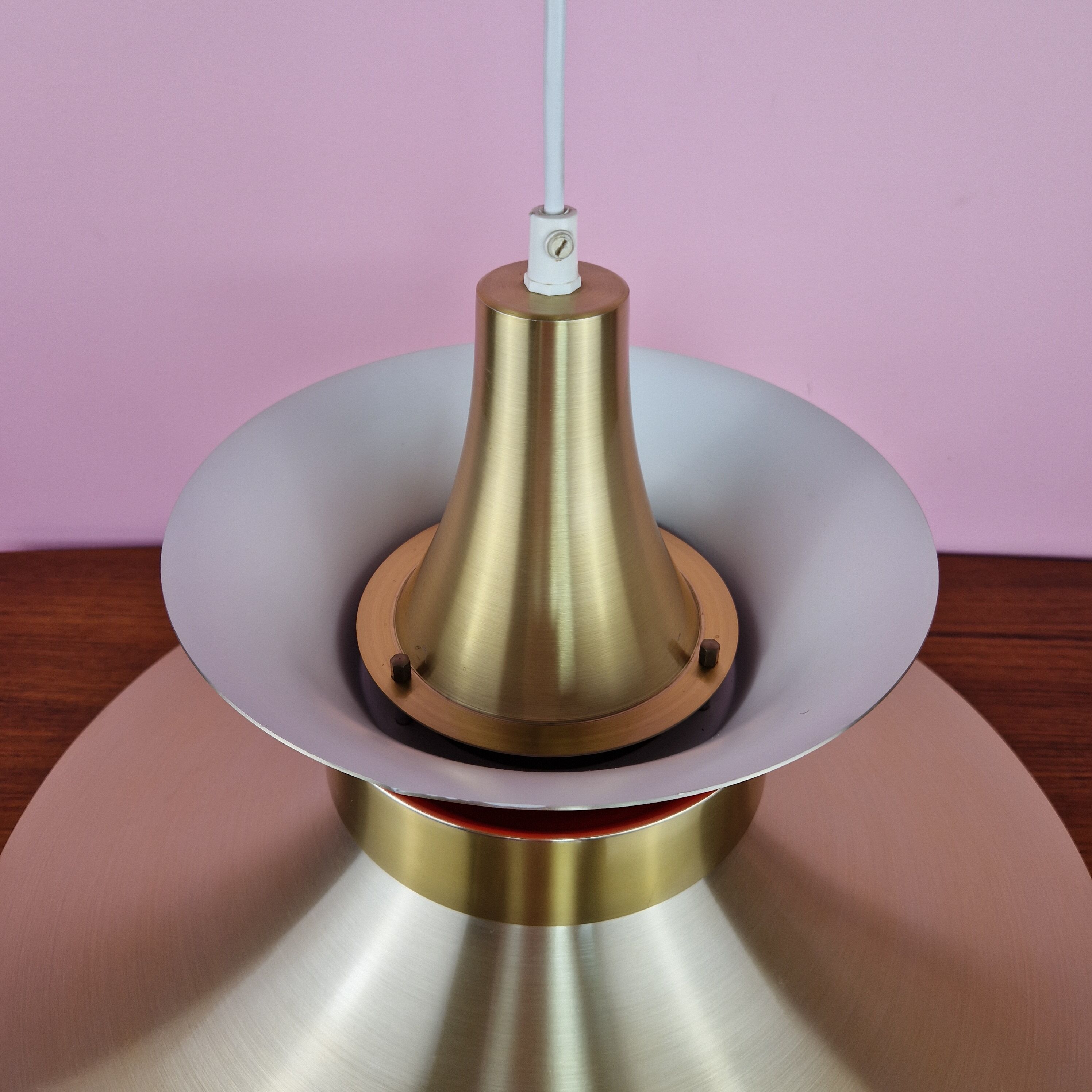 Danish Modern Pendant Lamp by Bent Nordsted for Lyskaer Belysning, 1970s