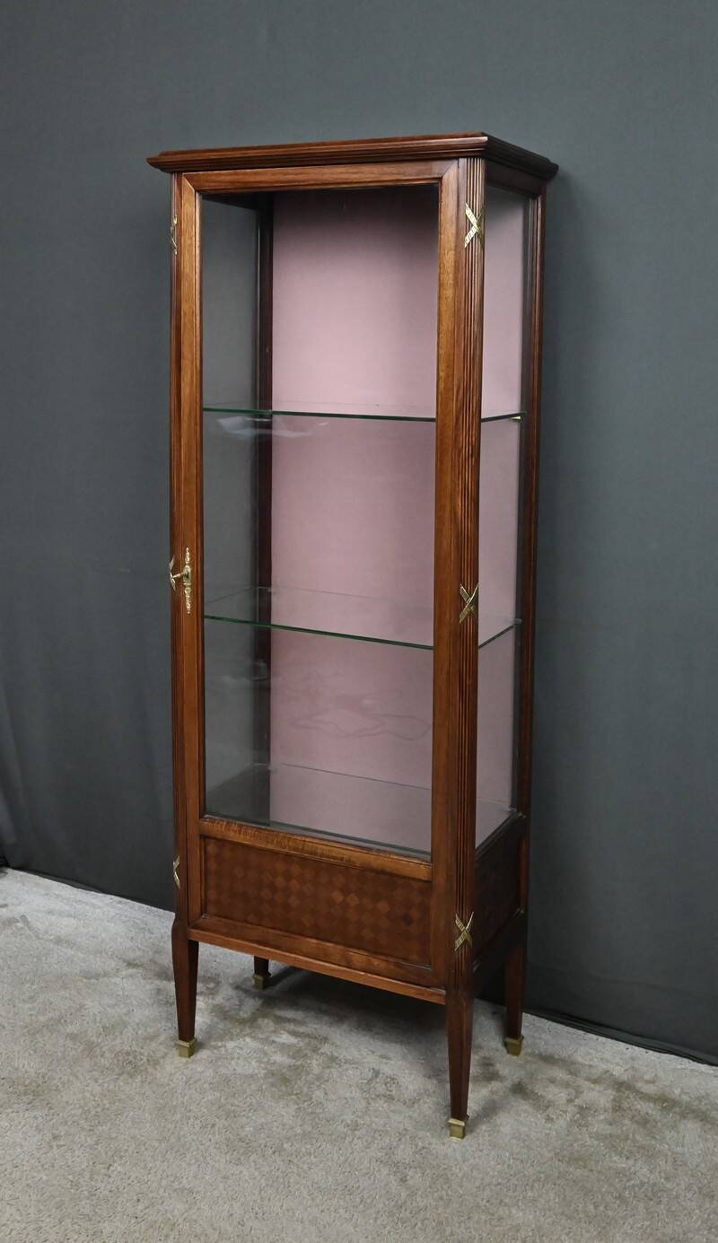 Mahogany display cabinet, Louis XVI style – 1930