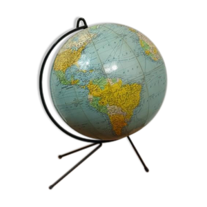 Globe terrestre vintage globe tripode