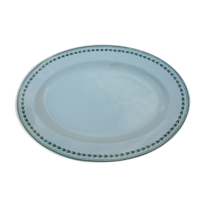 Plat ovale 27 x 37 cm faience b.f.k