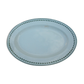 Plat ovale 27 x 37 cm faience b.f.k  modèle laurier