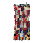 Tapis Marocain Boucherouite coloré - 64 x 137 cm