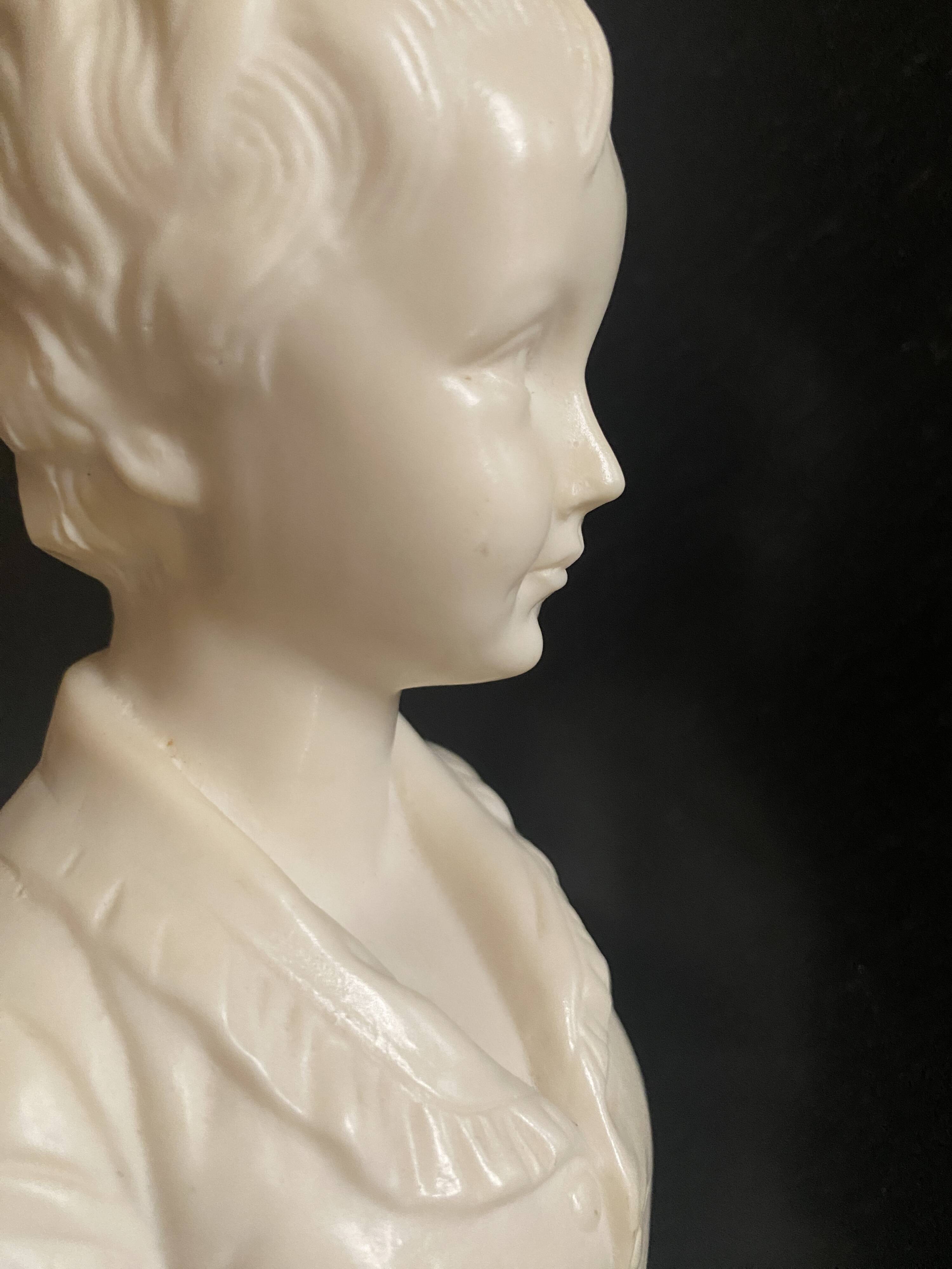 Stone and marble bust, 1950s