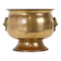 Antique Brass Jardinière Plant Pot with Lion Heads, Early 20th Century