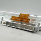 Vintage Handmade Glass 70s Poliarte Sconce ‘Linea’ byAlbano Poli