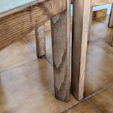 Vintage mahogany chairs – sage green velvet – German design