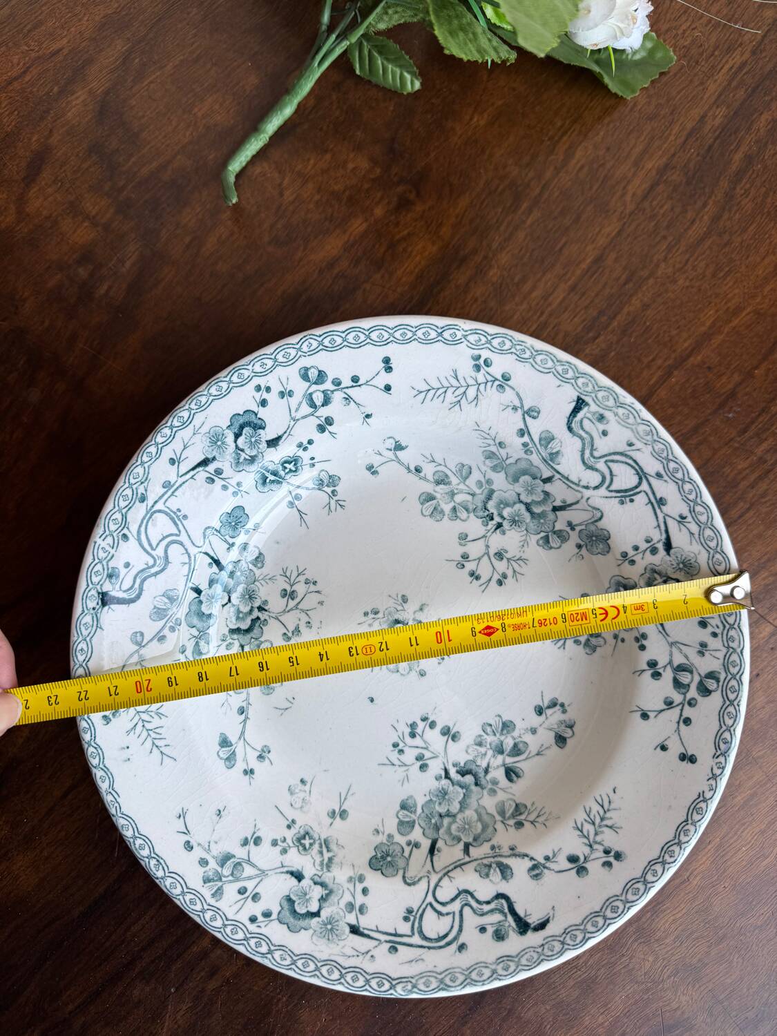 Gien Fleurette Plates x6 – antique floral decoration