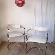 Pair of vintage canteliver armchairs from Zug, Victoria, Switzerland.