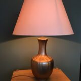 Vintage Metal Hollywood Regency Table Lamp, 1970s