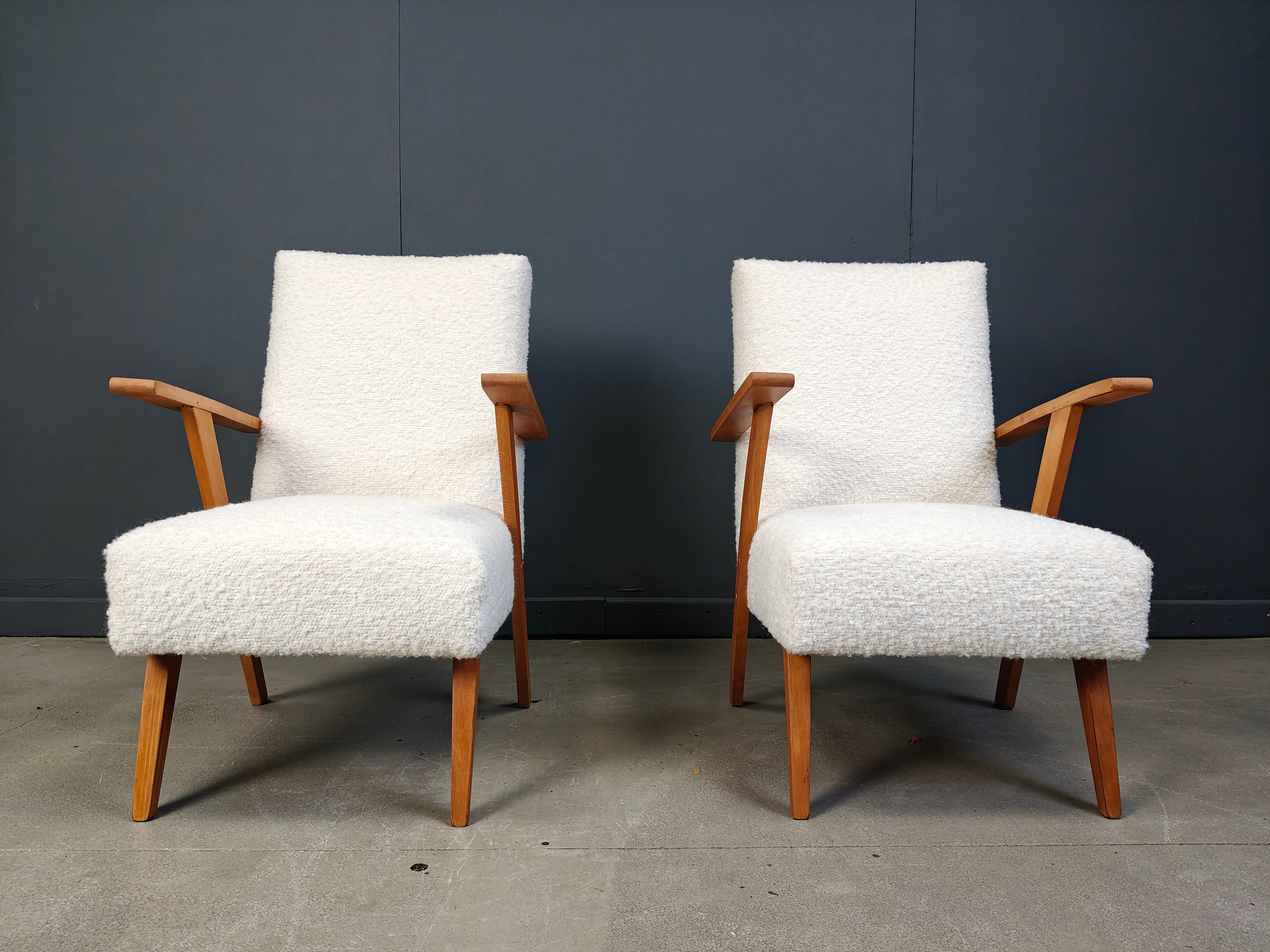 Pair of mid-century Dutch armchairs, 1960s