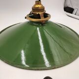 Enameled sheet metal pendant lights