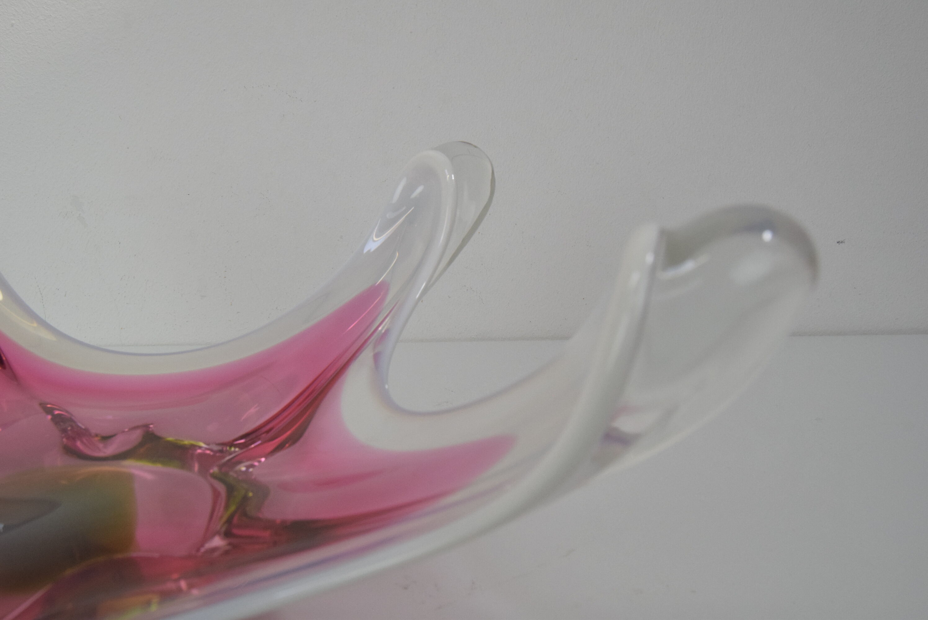 Czech Art Glass Bowl by Josef Hospodka for Chribska Glasswork,1960's.