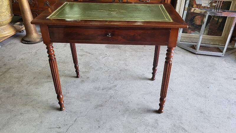 SMALL WRITING DESK WITH 1 DRAWER IN MAHOGANY