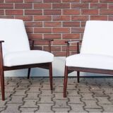 Lisek 300-190 armchairs, designed by H. Lis, Poland, 1960s. After renovation.