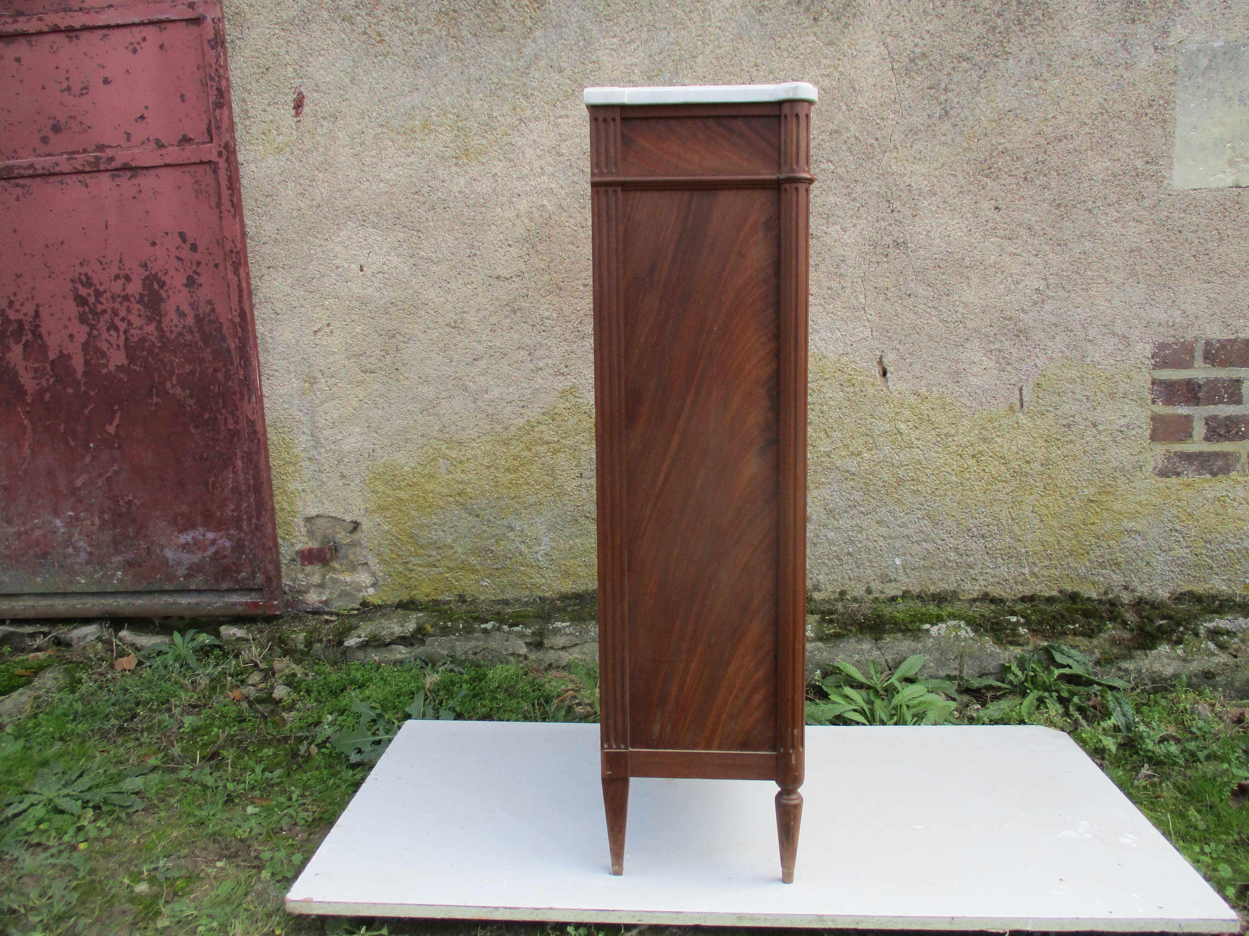 Louis XVI style secretary in mahogany, 19th century