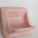 Pink ceramic soap dish