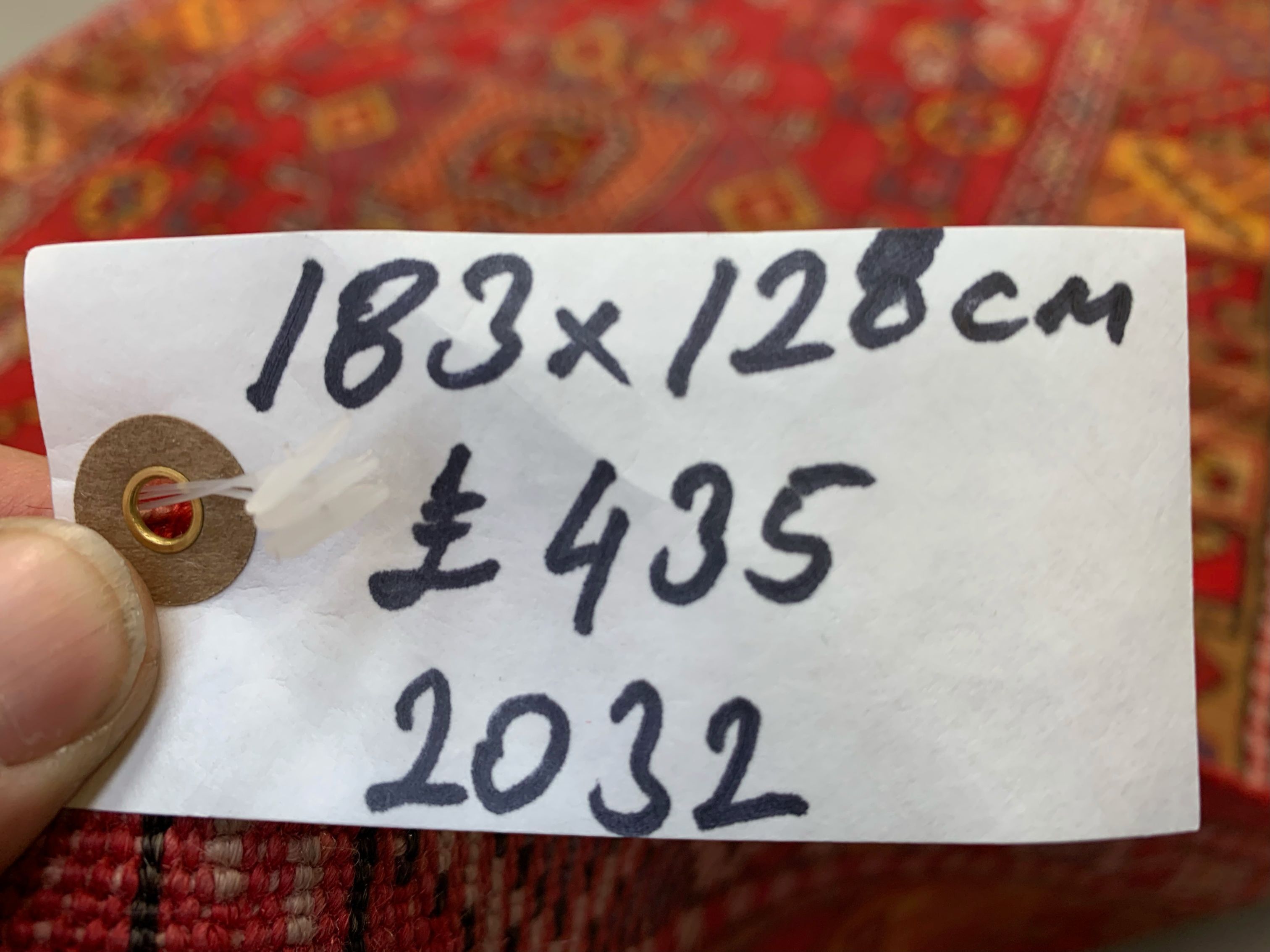 Vintage western turkish rug oriental 183x128 cm tribal carpet