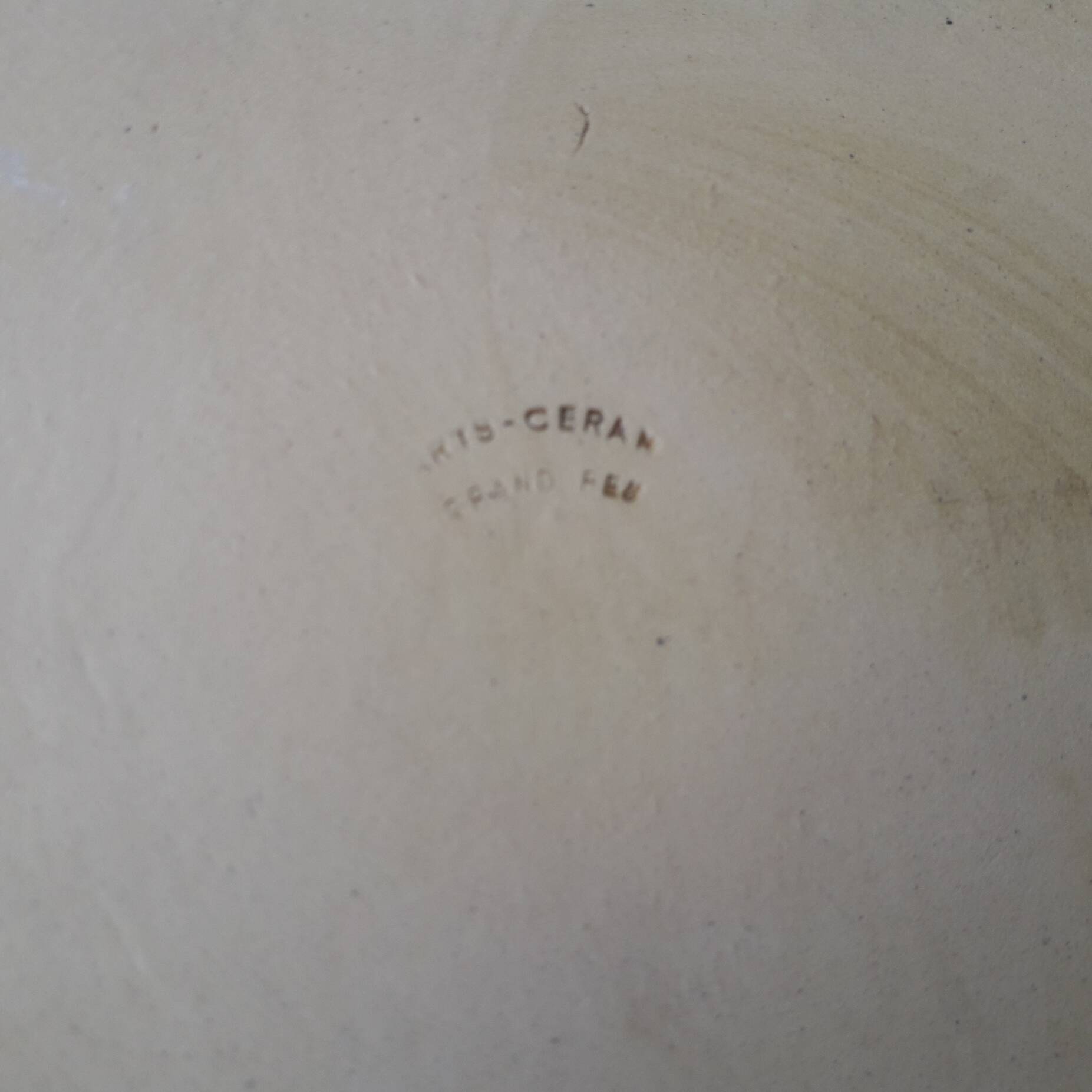 4 fondue plates Arts Céram