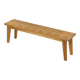 Solid oak bench, France circa 1980