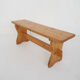 Scandinavian modern pinewood bench, 1960's