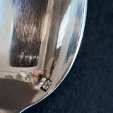 Set of 5 small silver-plated art deco style spoons