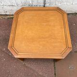 Vintage octagonal wooden coffee table