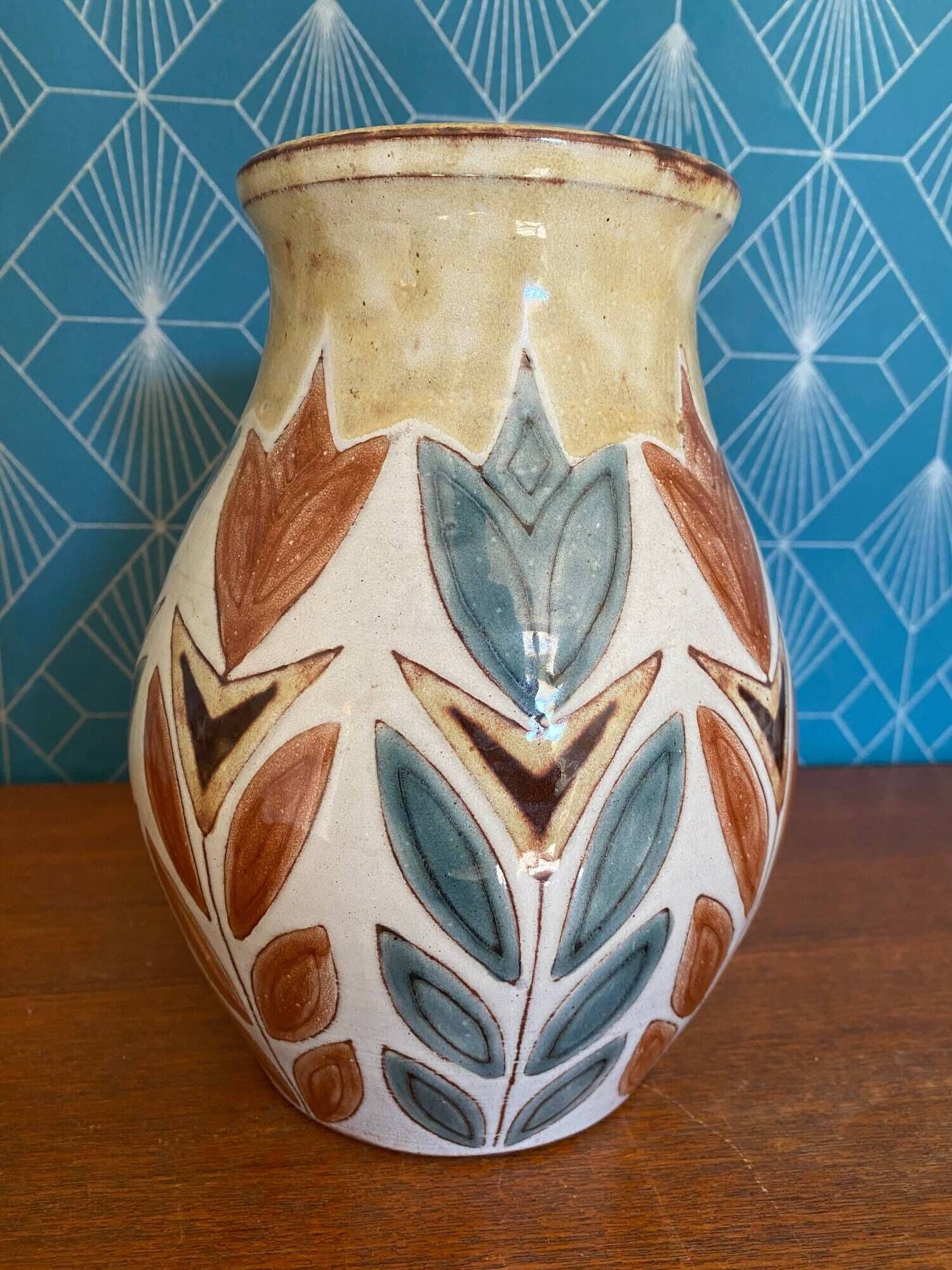Set of 3 Malarmey Ceramics Vallauris Jug Vase Tulips Flower Holder