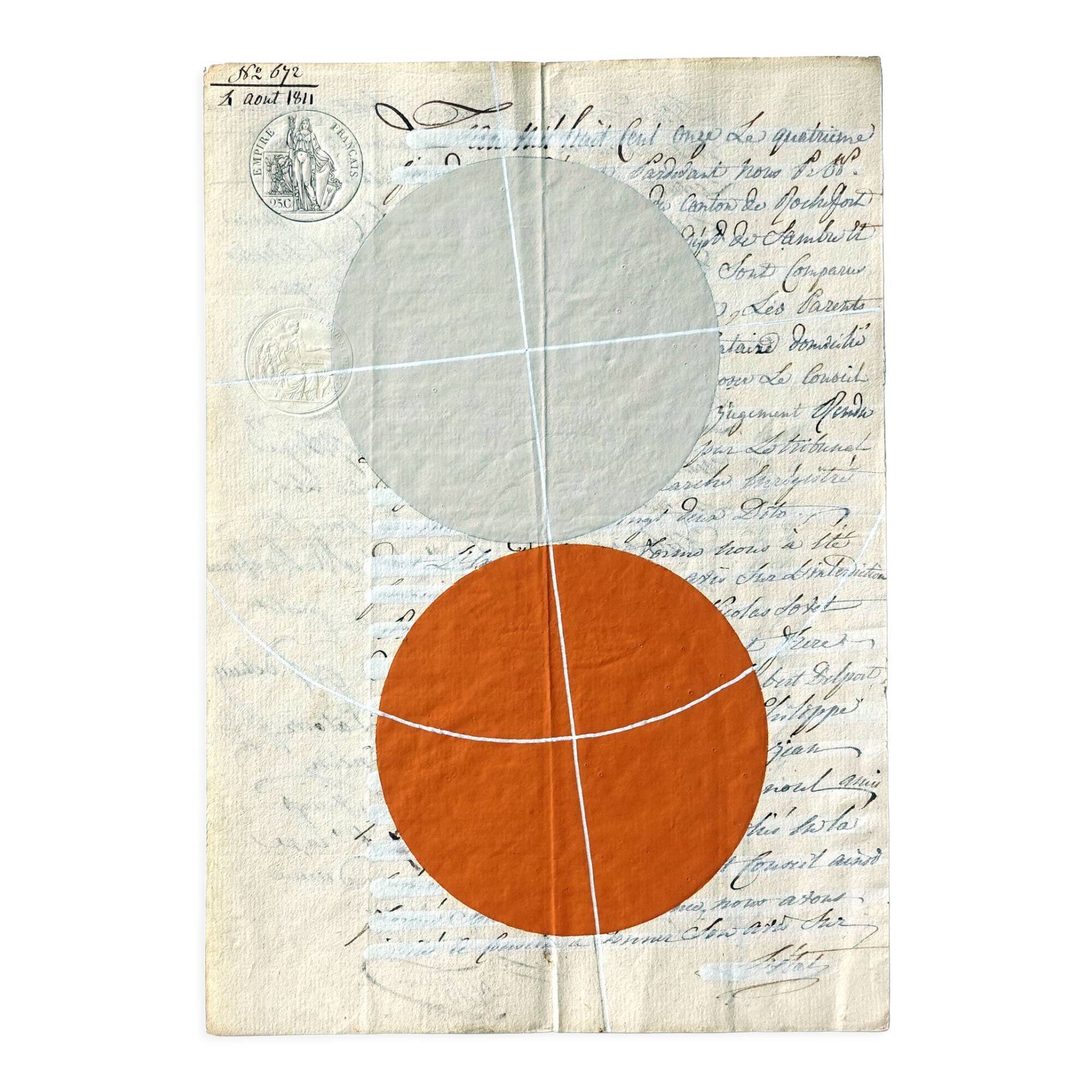 Painting on ancient manuscript